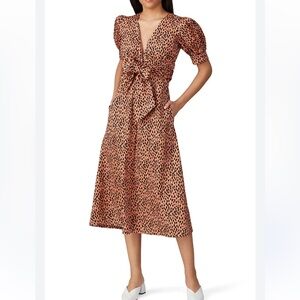 Love, Whit by Whitney Port Dotted Puffed Sleeve Dress